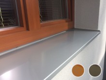 Venkovní parapet hliníkový tažený